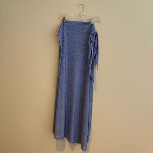 BuffBunny Blue Patterned Wrap Swim Cover-up Size S/M